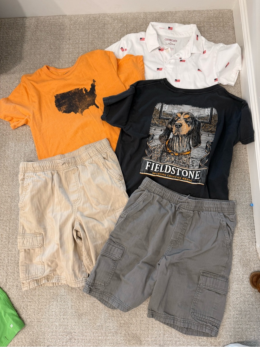 Boys XL 14 Bundle shorts shirt Osk Kosh J Crew Fieldstone